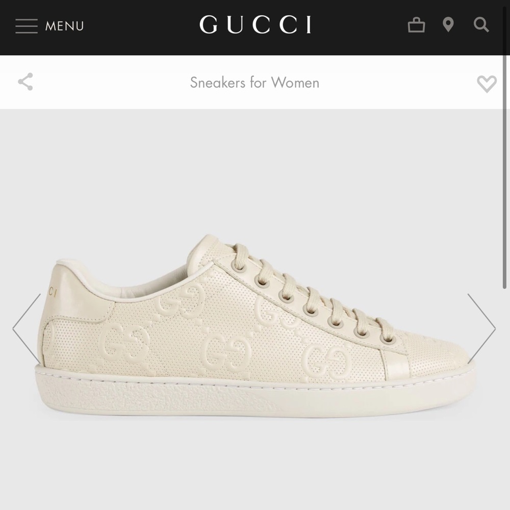 Women's GG embossed Ace sneaker